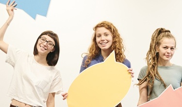 Illustratie 3 dames